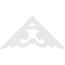 Ekena Millwork Pitch Preston Architectural Grade PVC Gable Pediment, 48"W x 24"H x 1"P (12/12) GPP048X024X100PRE - alternate 4